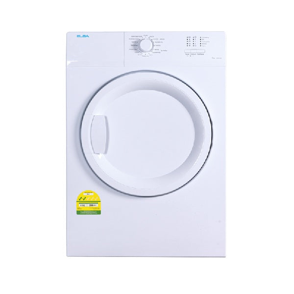 Elba EBD 750 V 7kg Air Vented Dryer + EWF 70120 WP 7kg Front Load Washing Machine