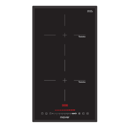 Mayer MMIH30CS 30cm 2 Zone Domino Induction Hob with Slider