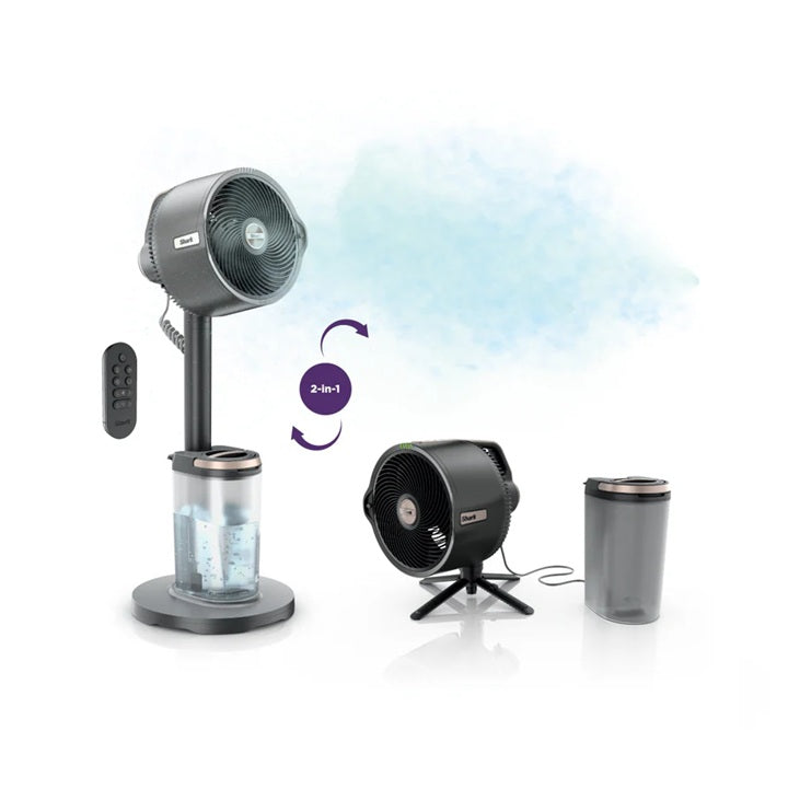 Ninja FA300SM/FA300SMWH Shark FlexBreeze™ Pro Mist Indoor & Outdoor Fan With Water Tank -
