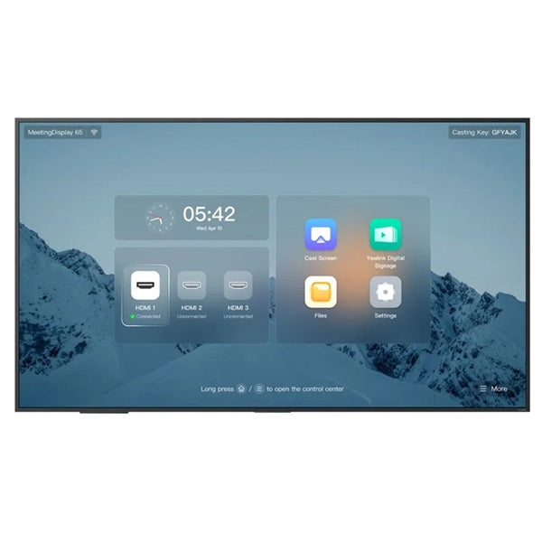 Yealink MD65 Meeting Display 65" Display for unified MTR system "Contact for Price"