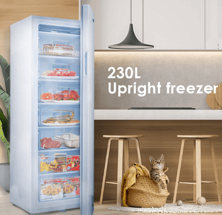 PowerPac PPFZ230 Chest Freezer, Upright freezer, Freestanding Freezer 230L