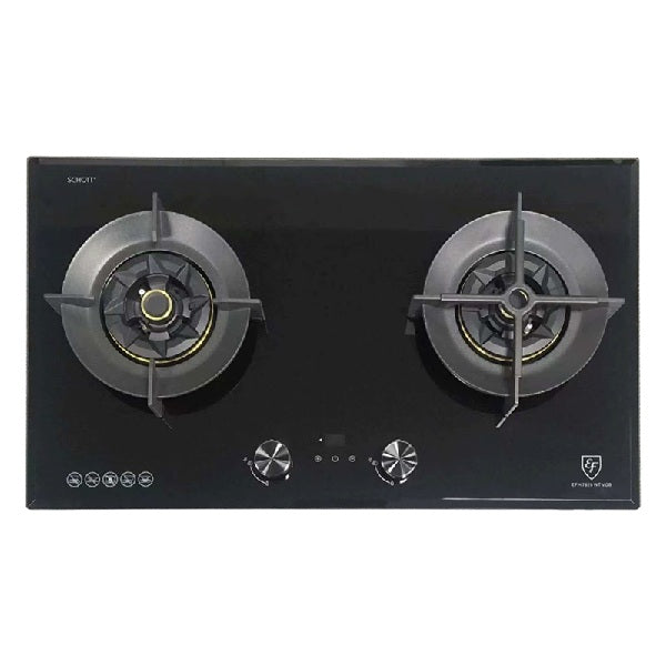 EF Gas Hob 78CM – EFH 7628 WT VGB+EF EFCH 9214A BK 90cm Semi Integrated Hood