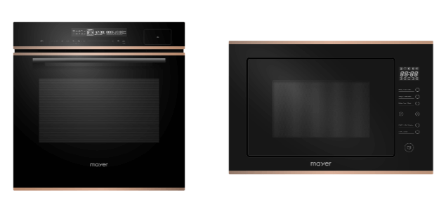 Mayer MMSO17RG 72L Built-In Combi Steam Oven + Mayer MMWG30B 25L Built-in Microwave Oven with Grill