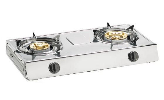 Tecno TTCF8SV LPG Double Burner Stainless Steel(glossy)Table Cooker