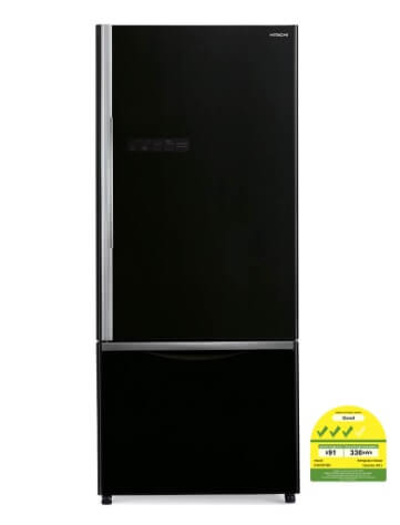 Hitachi RB570P7MS 2 DR Refrigerators + Hitachi SF140XAV 14Kg Top Loading with Glass Top Dynamic-Stream Wash