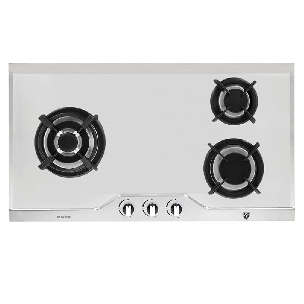EF EFH 3970 TN VSB Gas Hob 86CM + EFCH 9103T SS Cooker Hood 90CM