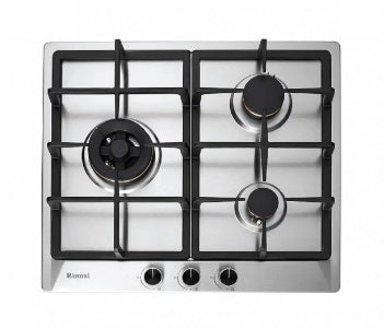 Rinnai RB-63SSV-AL (AC) 3 Burner Built-In Hob Stainless Steel Top Plate