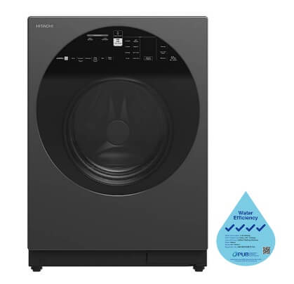 Hitachi BD-120XGV Front Load Washer AI Wash, Auto Dosing System, Inverter 12 kg, 1,600 RPM