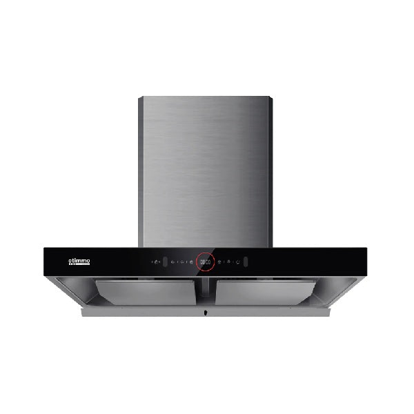 EuropAce ECH9208EBK 90cm 2000m3/h T-Shaped Chimney Hood + EIV5221V 75CM Built-in Induction Hob