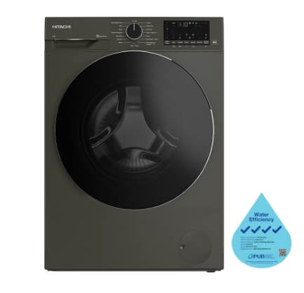 Hitachi BD-90YFVEM Front Loading - Washer Steam & Hygiene Easy Iron Inverter + Hitachi TD-80XFVEM Tumble Dryer
