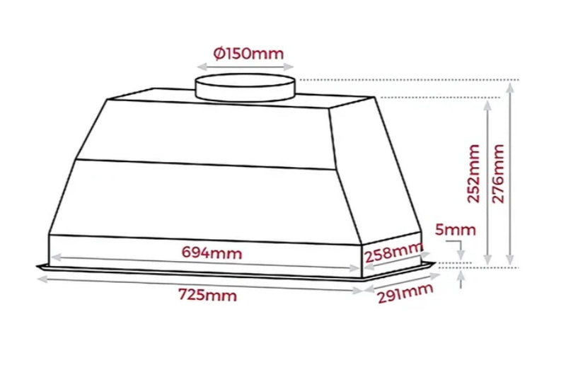 Teka GFX 72 - 70cm Built-in Hood - Lion City Company
