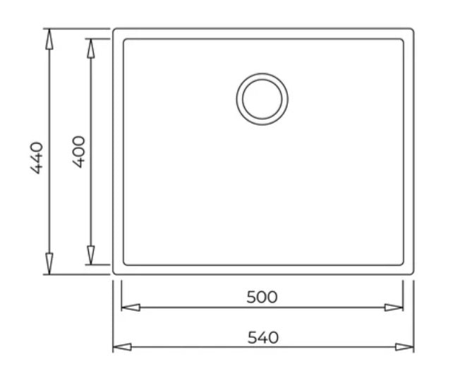 Teka Square 50.40 TG Undermount Tegranite Sink With One Bowl