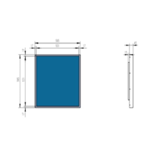 Atlas 29.6 inch Stretched Bar Screen
