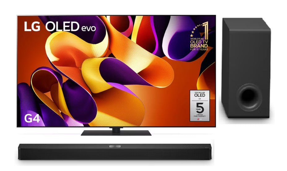 LG OLED65G4PSA OLED 65" evo G4 4K Smart TV + LG S90TY 5.1.3ch Sound Ba ...