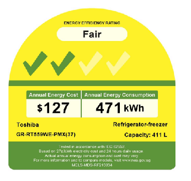 Toshiba GR-RT559WE-PMX 411L 2 Doors Fridge
