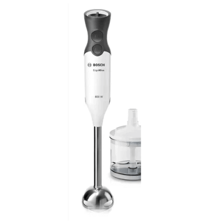 Bosch PPI82560MS 78CM Built-in Induction Hob + MS6CA4150 Hand blender ErgoMixx 800 W White, anthracite