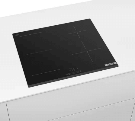 Bosch PWP63KBB6E Series 4 Induction hob 60 cm Black, surface mount without frame + MS6CA4150 Hand blender ErgoMixx 800 W White, anthracite