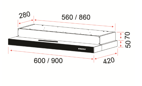 EF HB BI 583 A 60cm Ceramic Built-in Induction Hob HBBI583A + EFCH 6202 HM SSL Cooker Hood 60CM