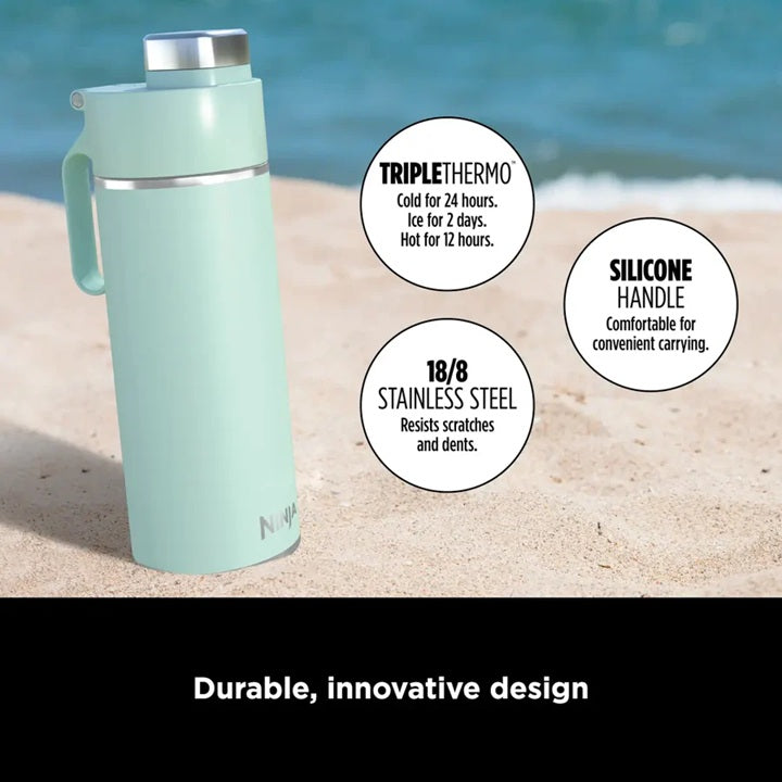 Ninja DW2401SMMT/WH/BK/BL Thirsti - The Leak-Proof Insulated Travel Bottle 700ml