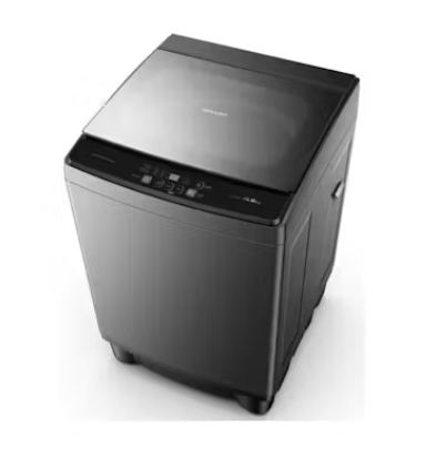 Sharp ES-X155 15.5Kg Top Load Washer - Metal/Dark Silver