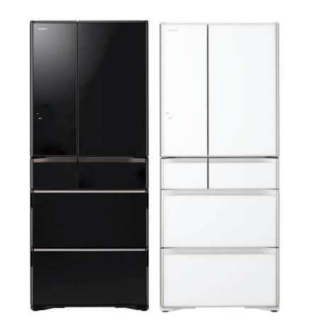 Hitachi R-WXC620KS-XK/XW (Crystal White) Multi Door Refrigerator (500l)+Hitachi BD-SG100CJ 10kg Front Load Washer Dryer