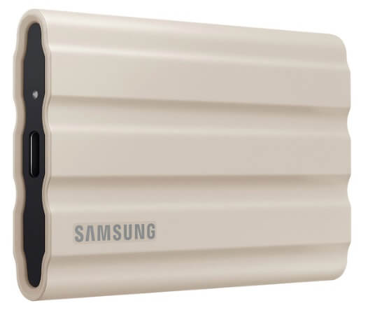 Samsung MU-PE2T0K/WW Portable SSD T7 Shield USB 3.2 2TB (Beige)