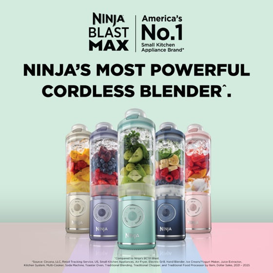 Ninja BC251SMGY/SMMT/SMNV Blast Max Portable Blender 650ml