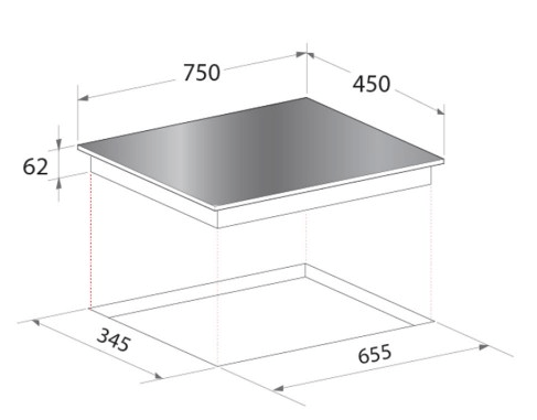 Mayer MMIDHB752CS 2 Zone Hybrid Induction Hob (75cm)