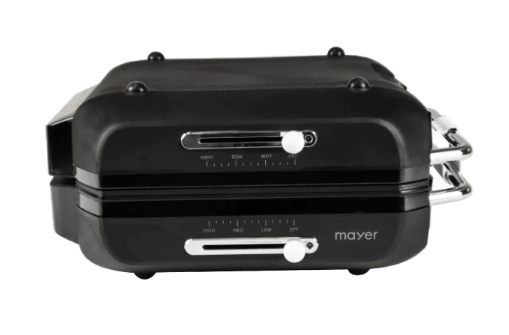 Mayer MMCCG206-WH/BK Foldable Multi-Functional Ceramic Cooker with Grill - White/Black