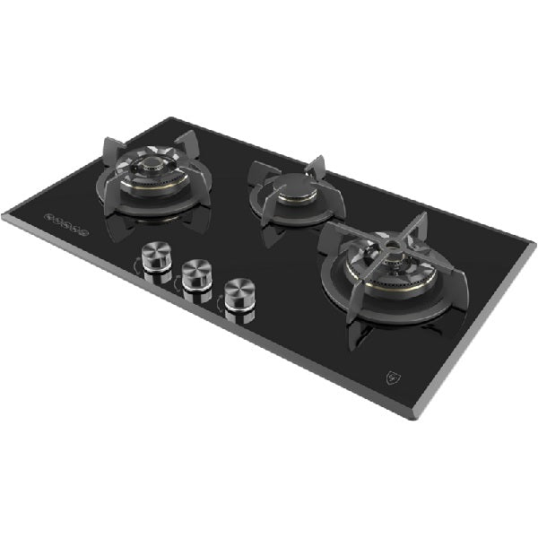 EF Gas Hob 78CM – EFH 7636 WT VGB+Cooker Hood 90CM – CK FINO PLUS BK