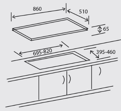 Ellane OS-812SV Stainless Steel Cooker Hob