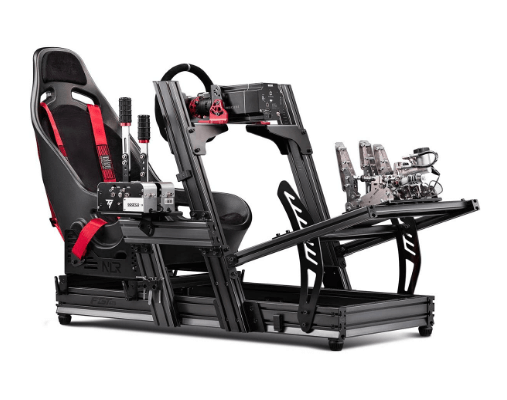 Next Level Racing NLR-E003 F-GT Elite Formula & GT Aluminum Profile Simulator Cockpit - Front & Side Mount