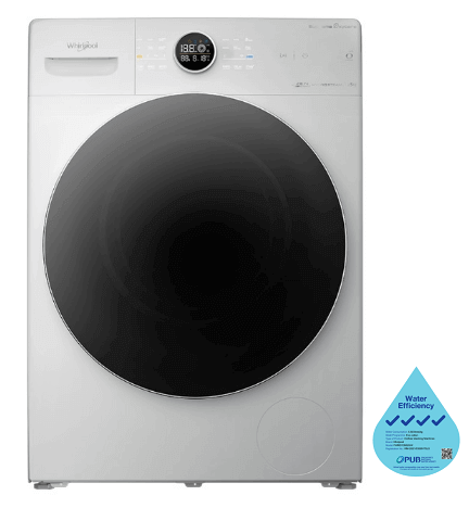 Whirlpool FWMD10502GW/GG Supreme OxyCare 10.5kg Front Load Washer (4 Ticks)