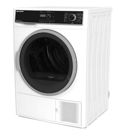 Sharp KD-HD9S7GW-W 9kg Heat Pump Dryer