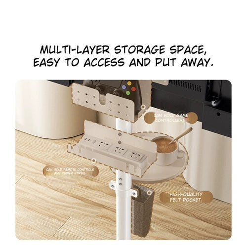 Elipu Rotating TV Stand with LCD Cart – Adjustable 24‑46"