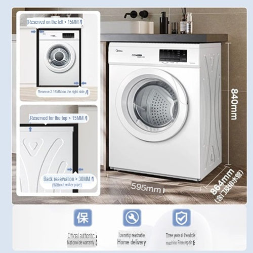 Midea MH70VZ10-SG 7kg Fully Automatic Clothes Dryer (3PIN UK PLUG, 1 yr Warranty, Local Stocks)