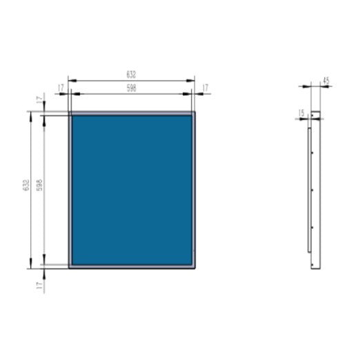 Atlas 33.3 inch Stretched Bar Screen