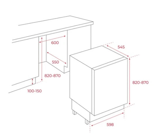Teka TGI2 120 D EU Built-under Mini Freezer With Antibacterial Gasket and Inverter Motor