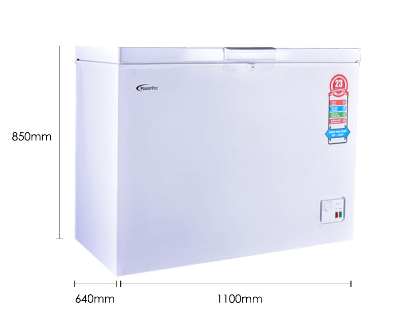 PowerPac PPFZ350 Chest Freezer 350L CFC Free