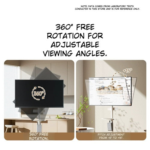 Elipu Rotating TV Stand with LCD Cart – Adjustable 24‑46"