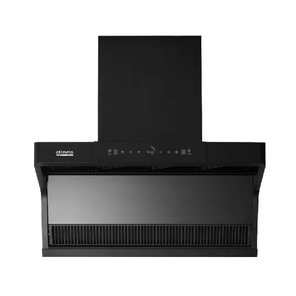 Europace ECH9122EBK 90cm 1200m3/h L-Shaped Hood with Dual Suction + EIV7732V Otimmo 7 Series 73 cm 2-Burner Hybrid Hob - Black