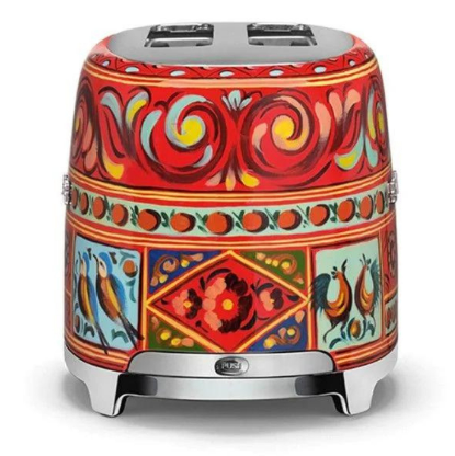 Smeg TSF01DGEU  2 Slice Toaster, D&G Sicily is my Love Collection with 2 Years Warranty
