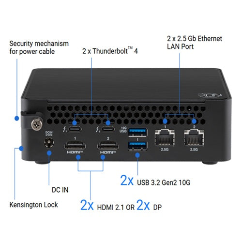 ASUS RNUC16GDKX76C4N3 NUC 16 PRO Intel System 90AS00Q1-M00130 Mini PC