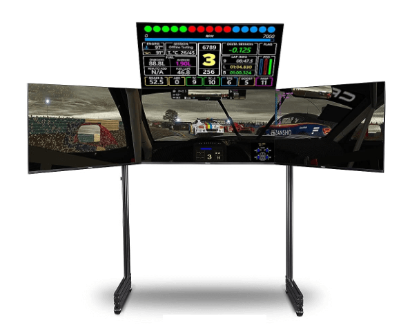 Next Level Racing NLR-E008 Elite Freestanding Quad Monitor Stand Carbon Grey