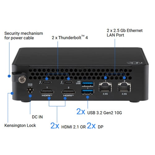 ASUS RNUC16GDKU7673N3 NUC 16 PRO Intel System 90AS00Q1-M00180 Mini PC