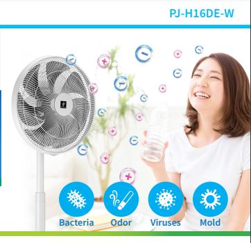 Sharp PJ-H16DE-W Plasmacluster Ion Electric Stand Fan