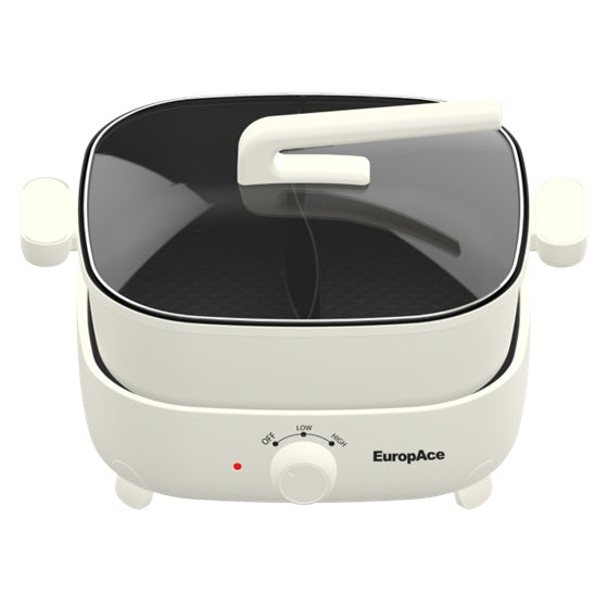 EuropAce EMC5600D 6L 1800W Non-Stick Yuan Yang Multi-Cooker Hotpot - Ivory