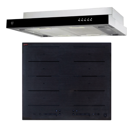 EF HB BI 584 FA Induction Hob 60CM + EFCH 6202 HM SSL Cooker Hood 60CM