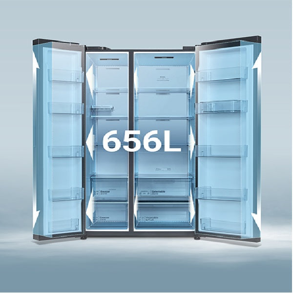 Hitachi HRSN9713ESGBKSG / HRSN9713ESGSSG 656L Side By Side Refrigerator