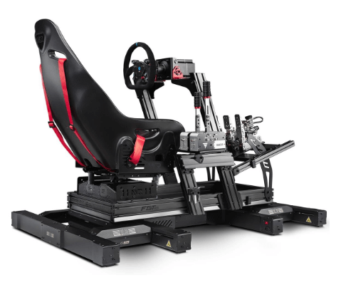 Next Level Racing NLR-E003 F-GT Elite Formula & GT Aluminum Profile Simulator Cockpit - Front & Side Mount